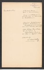 k.k. naturhistorisches Hofmuseum, Intendanzakten 1885-1896 (Hauer), Aktenzahl Z.675/1889, Seite 1